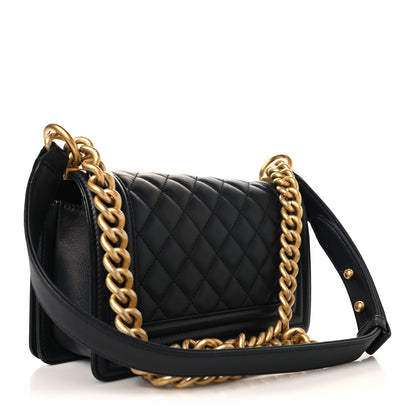 Chanel Calfskin Quilted Small Boy Flap Black 3 of 11
