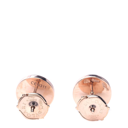 Bulgari 18K Rose Gold Mother of Pearl BVLGARI BVLGARI Stud Earrings 3 of 6