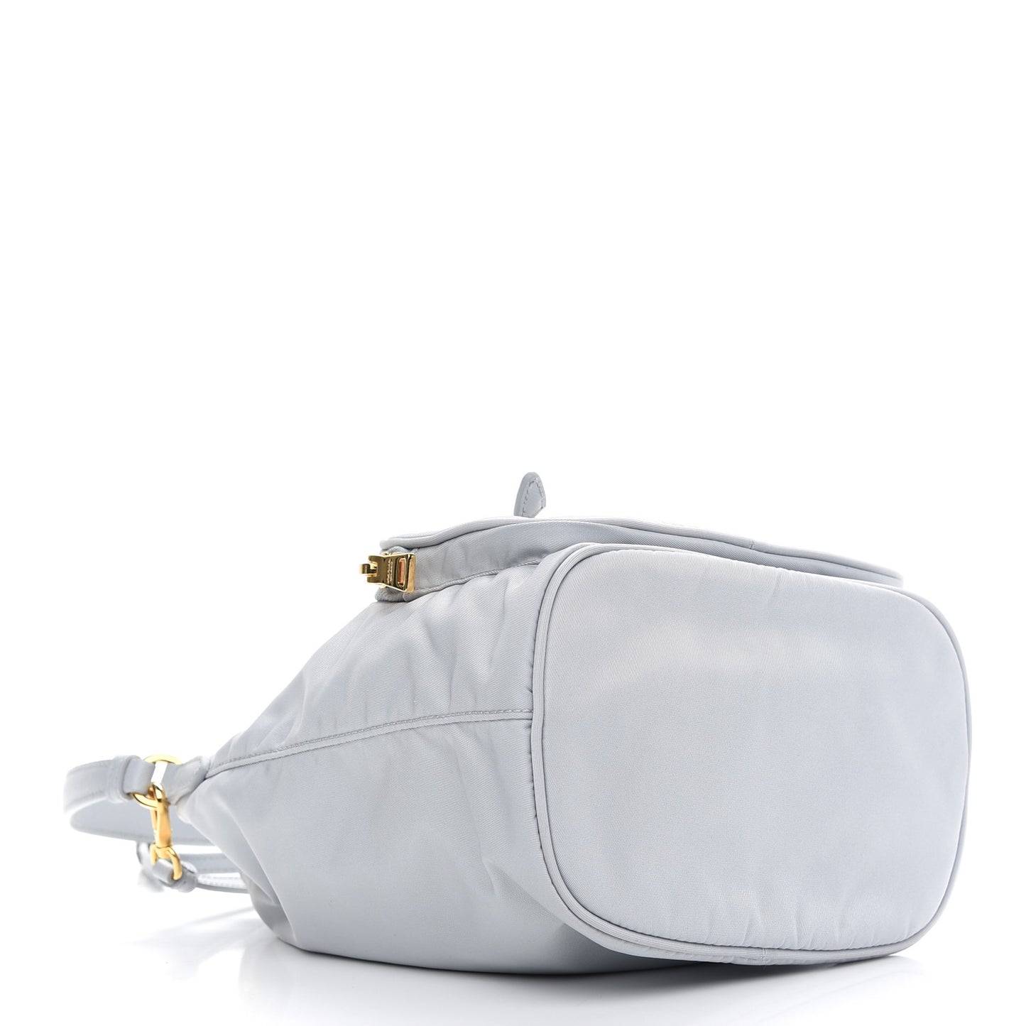 Re-Nylon Saffiano Duet Bucket Crossbody Bag Fiordaliso