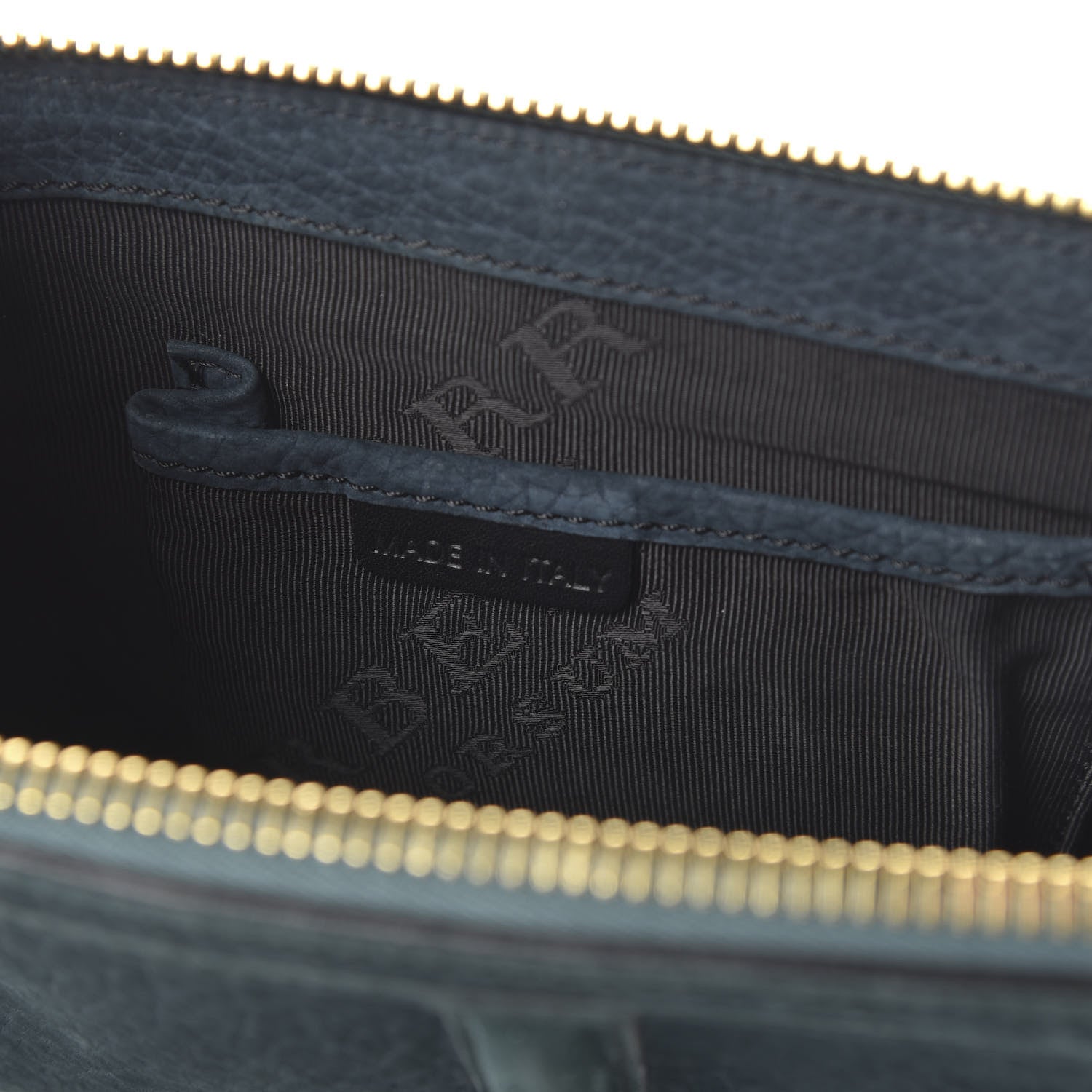 Burberry Prorsum Grainy Nubuck Alma Owl Clutch Indigo Green 9 of 10