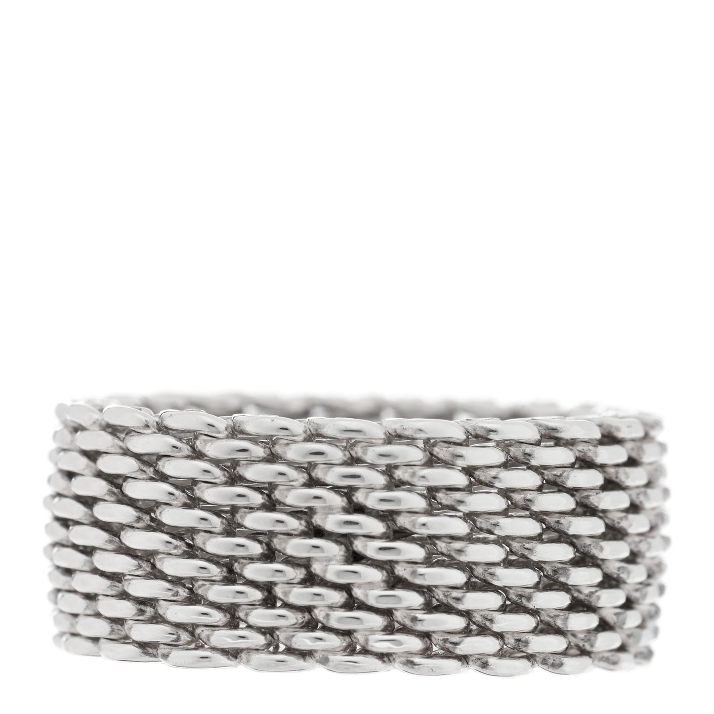 Sterling Silver Somerset Mesh Ring 58 8.5