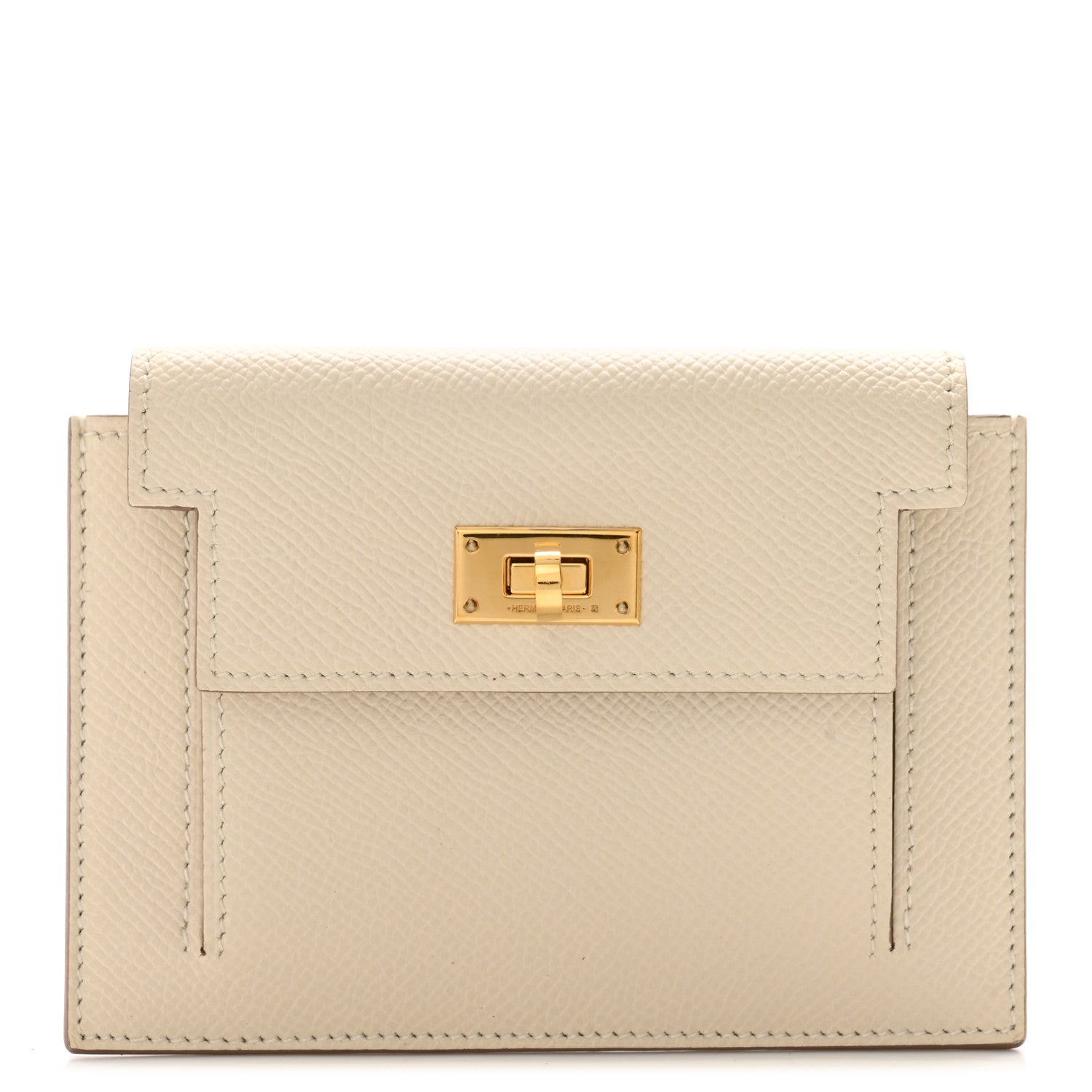 Hermes Epsom Kelly Pocket Compact Wallet Craie 1 of 8