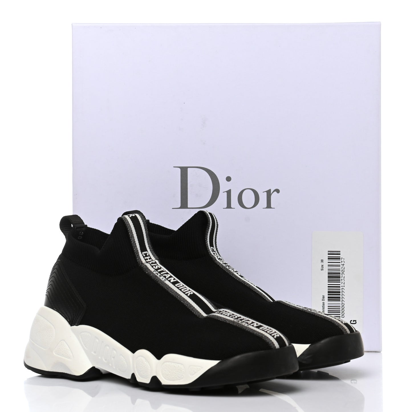 Technical Knit Sneakers 38 Black
