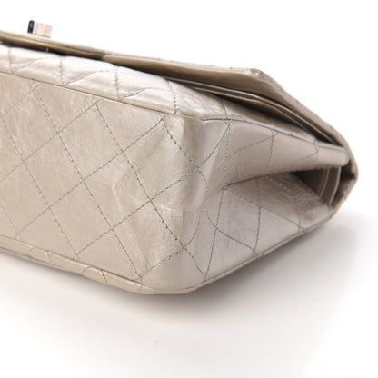 Chanel Metallic Aged Calfskin Quilted 2.55 Reissue 227 Flap Silver 8 of 11