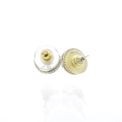 David Yurman Sterling Silver Diamond Pearl Petite Albion Earrings 2 of 5
