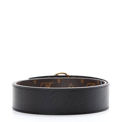 Louis Vuitton Monogram Epi LV Circle Reversible Belt 80 32 Black 2 of 6