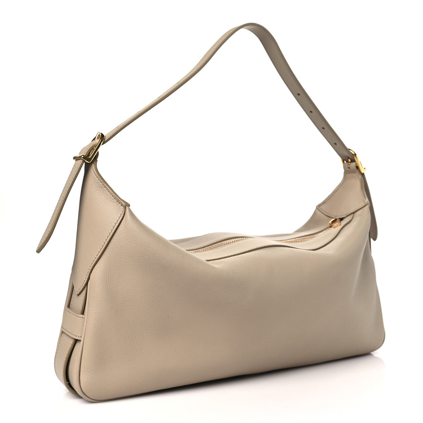 Supple Calfskin Medium Romy Shoulder Bag Safari