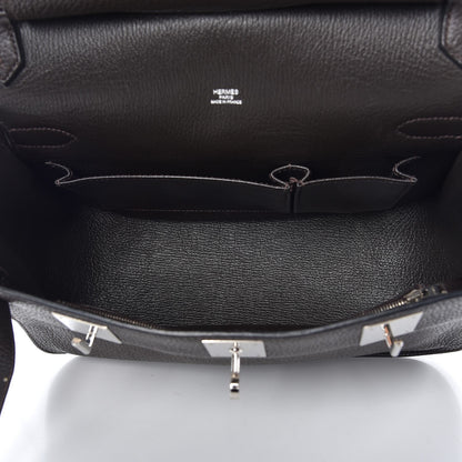 Hermes Taurillon Clemence Jypsiere 28 Chocolate 5 of 14