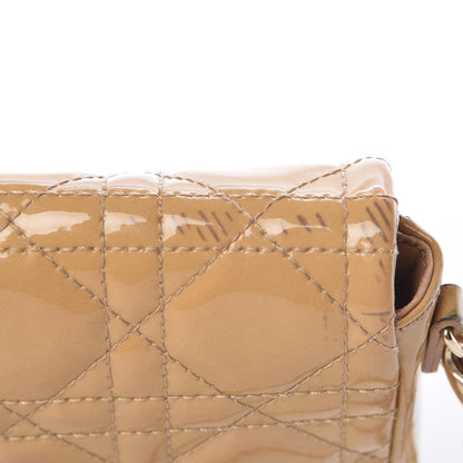 Christian Dior Patent Cannage New Lock Pouch Beige 14 of 15