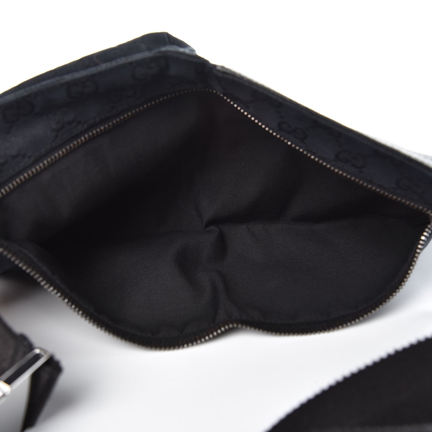Gucci GG Monogram Double Pocket Belt Bag Black 5 of 9