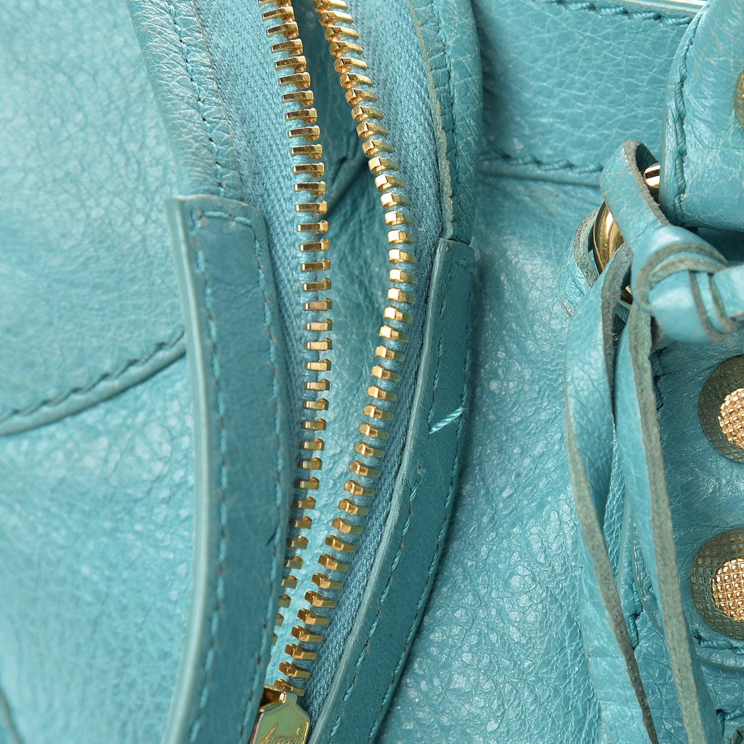 Balenciaga Agneau Giant 12 Gold Hardware City Bleu Tropical 18 of 20