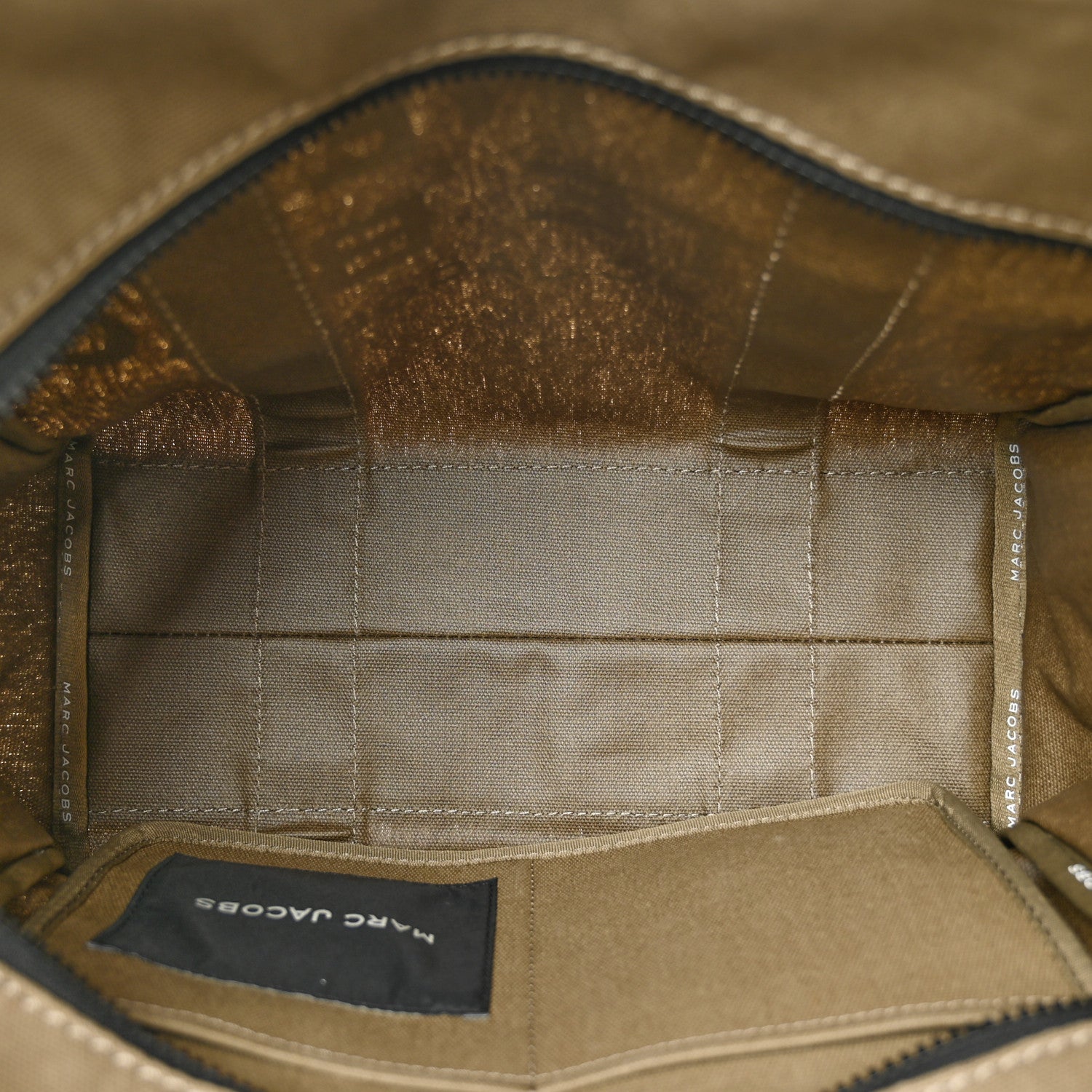 Marc Jacobs Cotton Canvas Medium The Traveler Tote Bag Slate Green 5 of 14