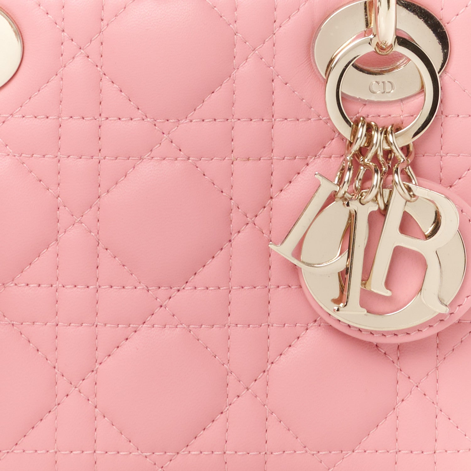 Christian Dior Lambskin Cannage Mini Lady Dior Light Pink 8 of 10