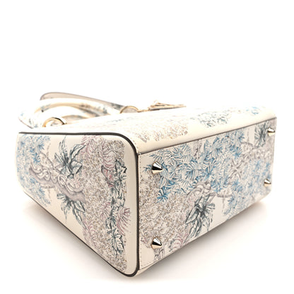 Christian Dior Calfskin Reve d'Infini Print Medium Lady Dior White Multicolor 4 of 9