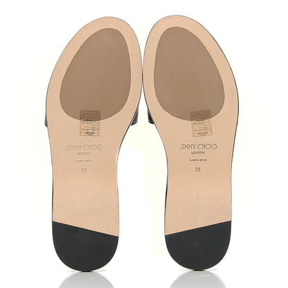 Jimmy Choo Nappa Minea Flat Sandals 36 Black 4 of 4