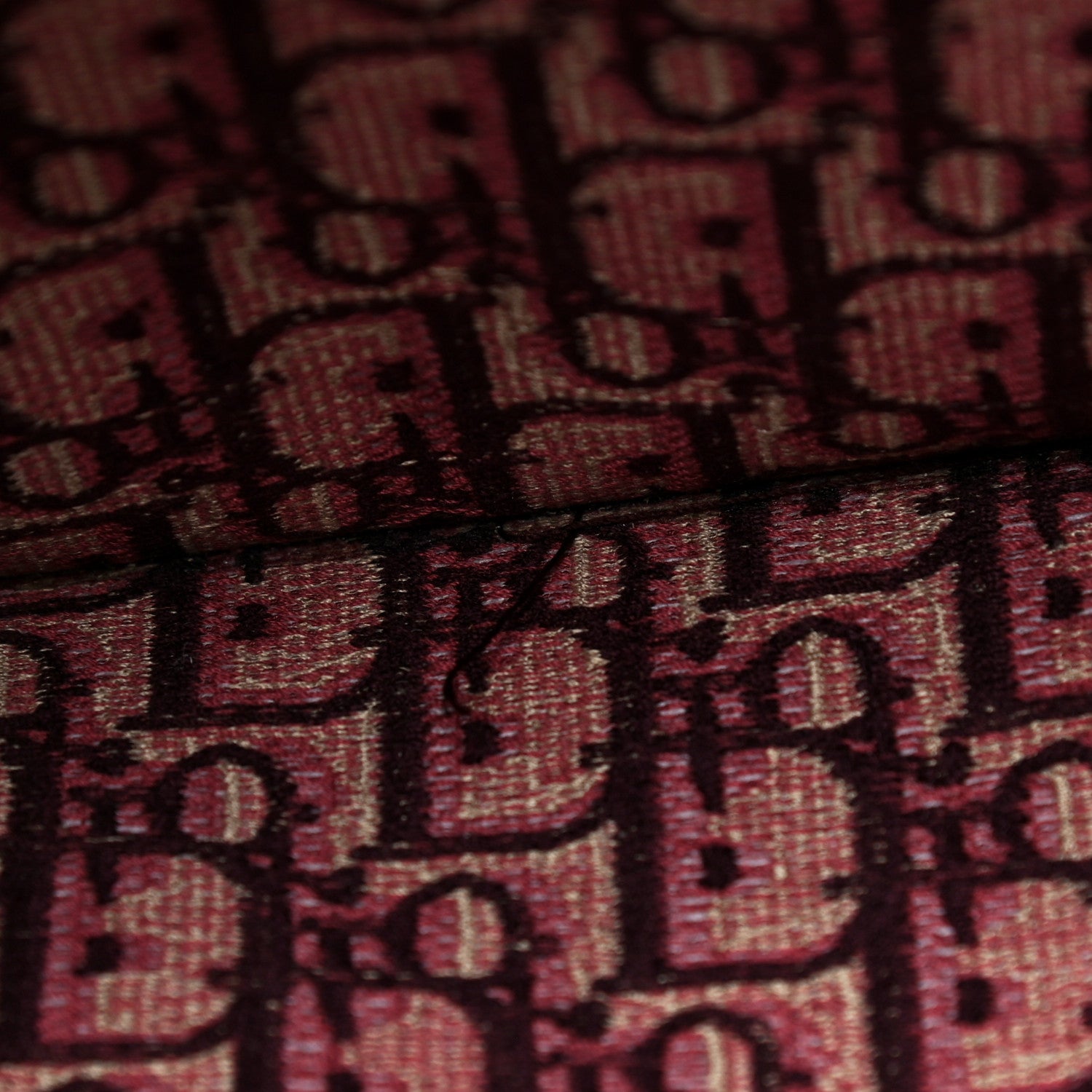 Christian Dior Oblique Medium Book Tote Burgundy Multicolor 9 of 10