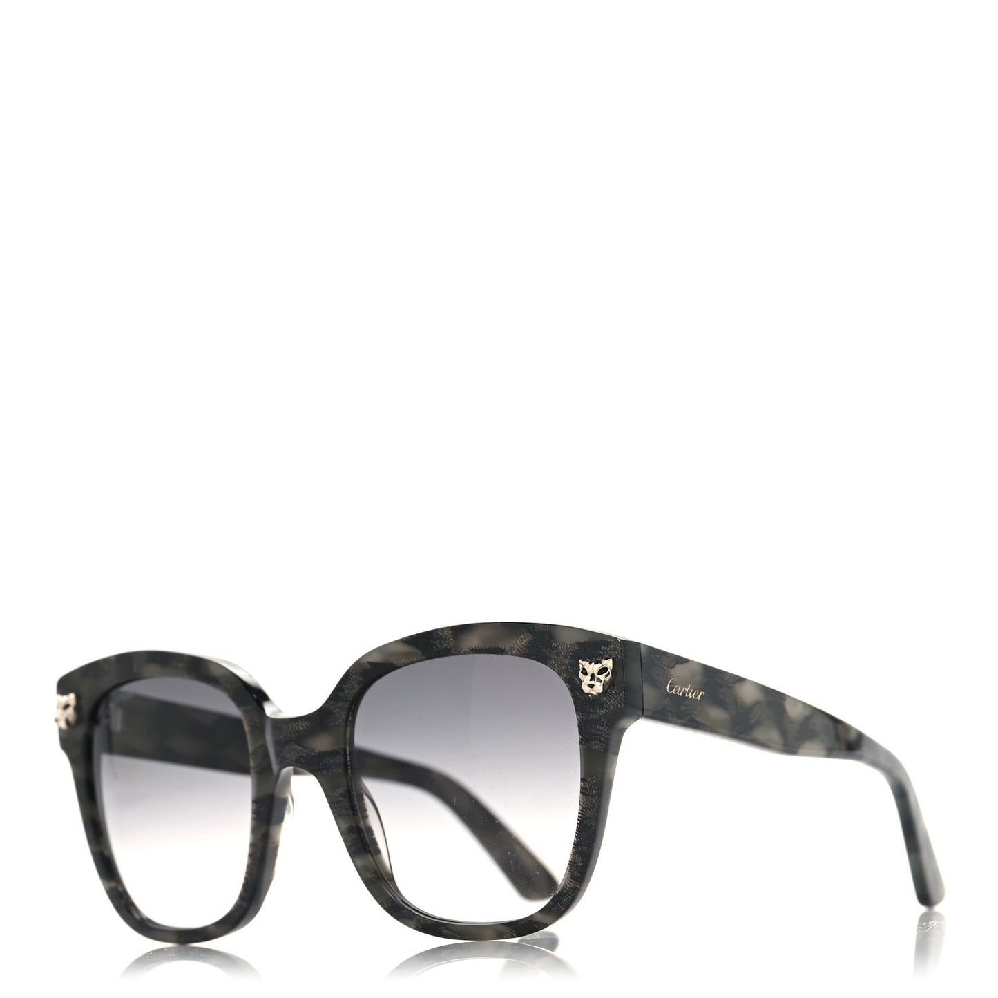 Panthere De Cartier Sunglasses Tortoise Grey
