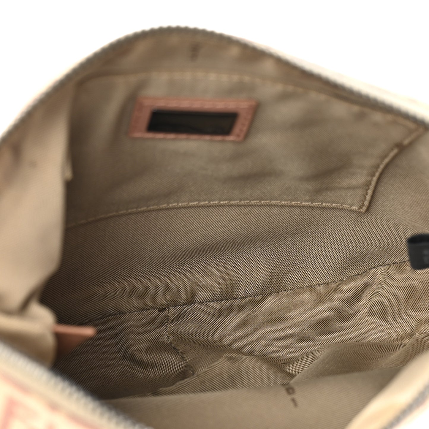 Zucchino Vitello Pochette Beige Bruciato Bois de Rose