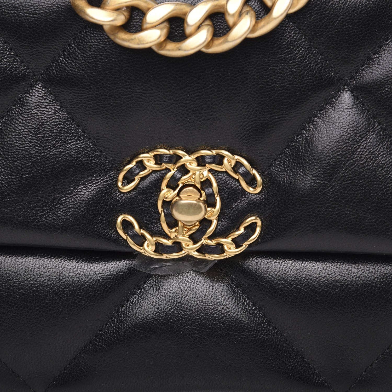 Chanel Goatskin Quilted Medium 19 Flap Black 8 of 11