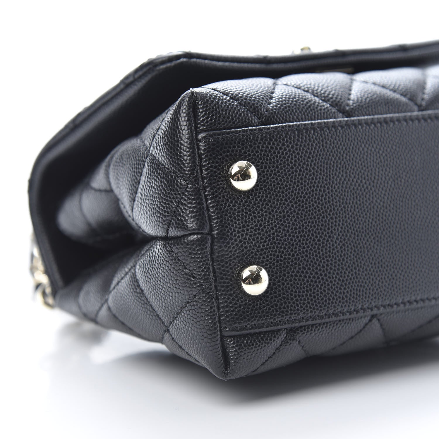 Chanel Caviar Quilted Extra Mini Coco Handle Flap Black 9 of 11