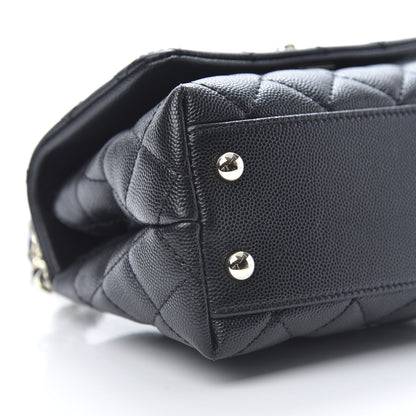 Chanel Caviar Quilted Extra Mini Coco Handle Flap Black 9 of 11