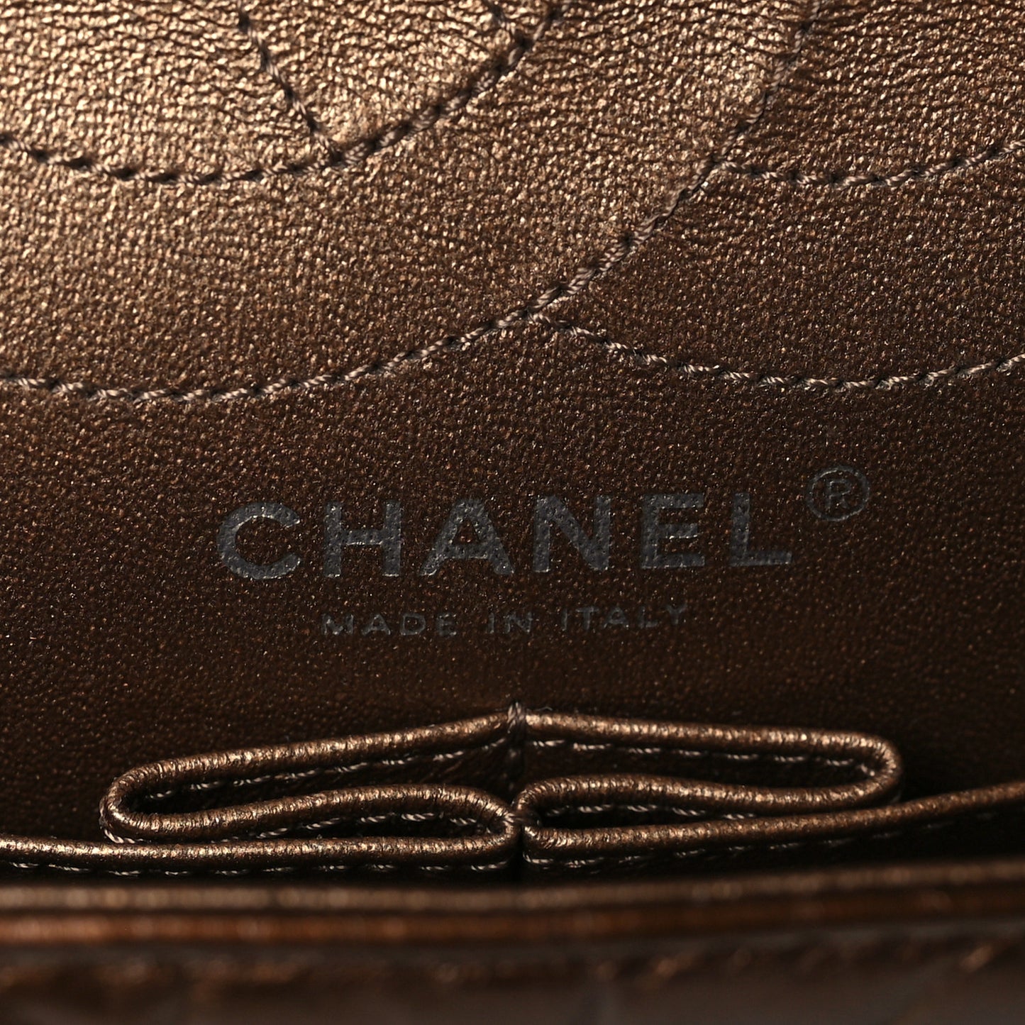 Metallic Aged Calfskin Quilted 2.55 Reissue 226 Flap Dark Copper