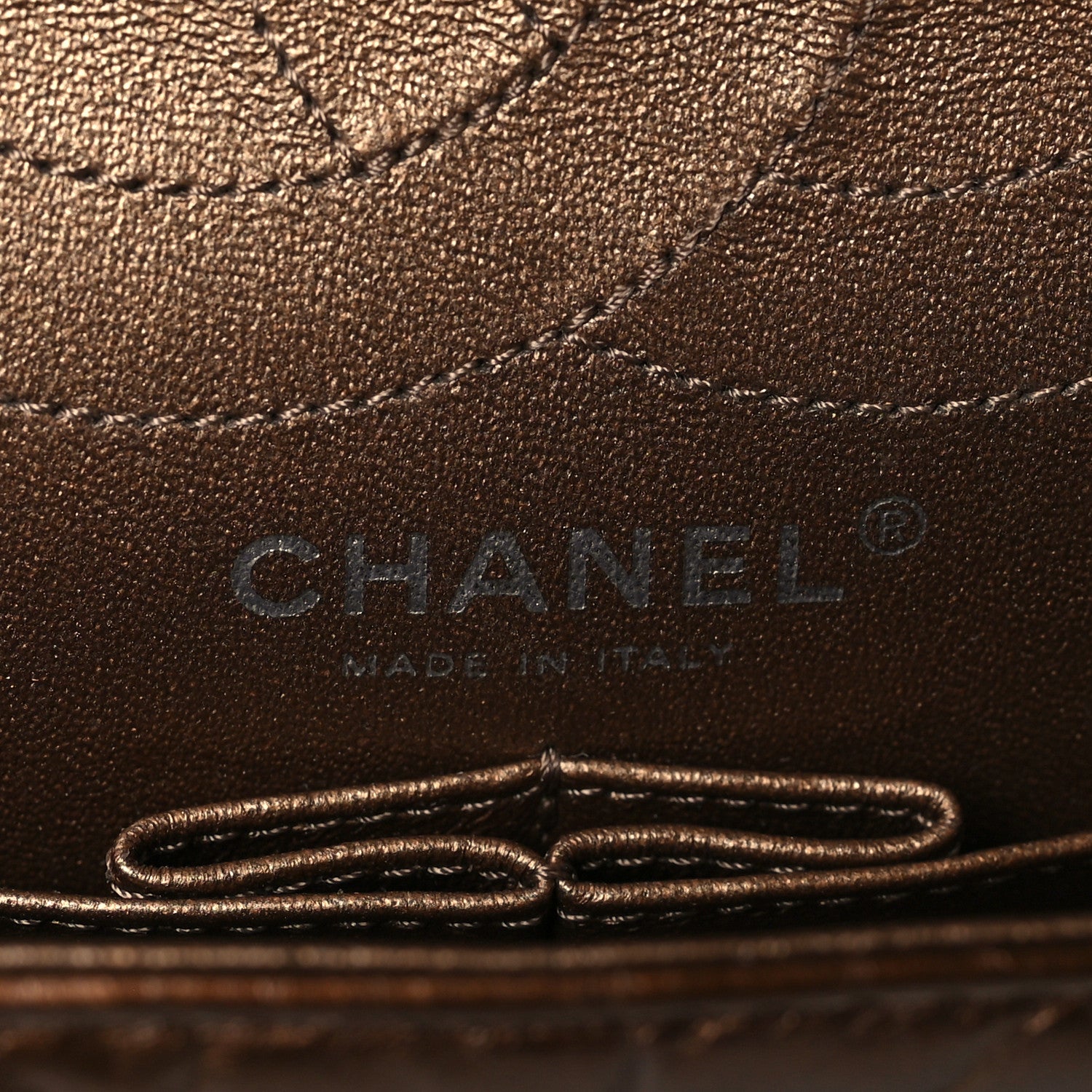 Chanel Metallic Aged Calfskin Quilted 2.55 Reissue 226 Flap Dark Copper 6 of 9