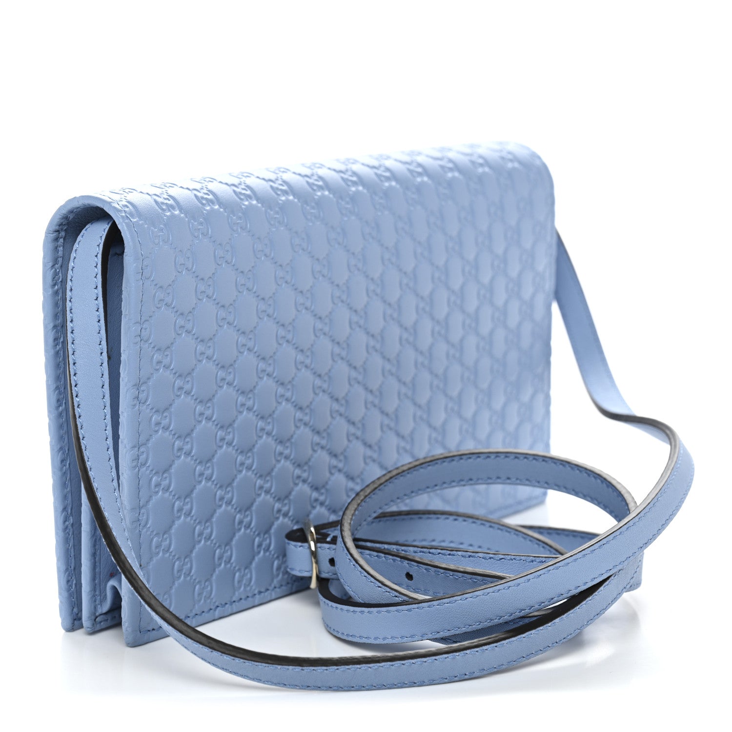 Gucci Microguccissima Crossbody Wallet Mineral Blue 3 of 10