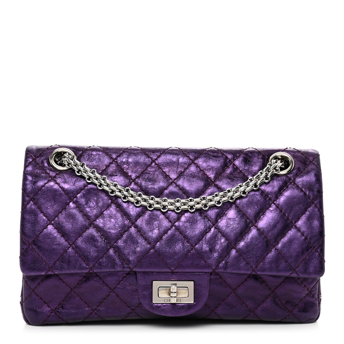 Metallic Calfskin 2.55 Reissue 225 Flap Violet