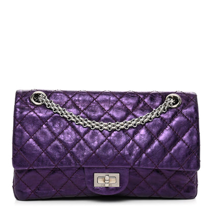 Chanel Metallic Calfskin 2.55 Reissue 225 Flap Violet 1 of 11