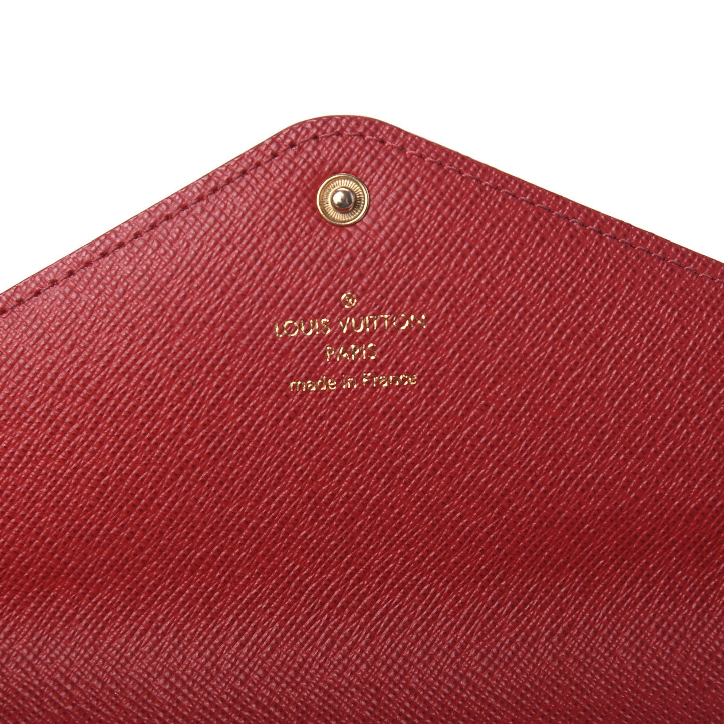 Damier Ebene Josephine Wallet Red