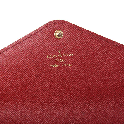 Louis Vuitton Damier Ebene Josephine Wallet Red 6 of 11