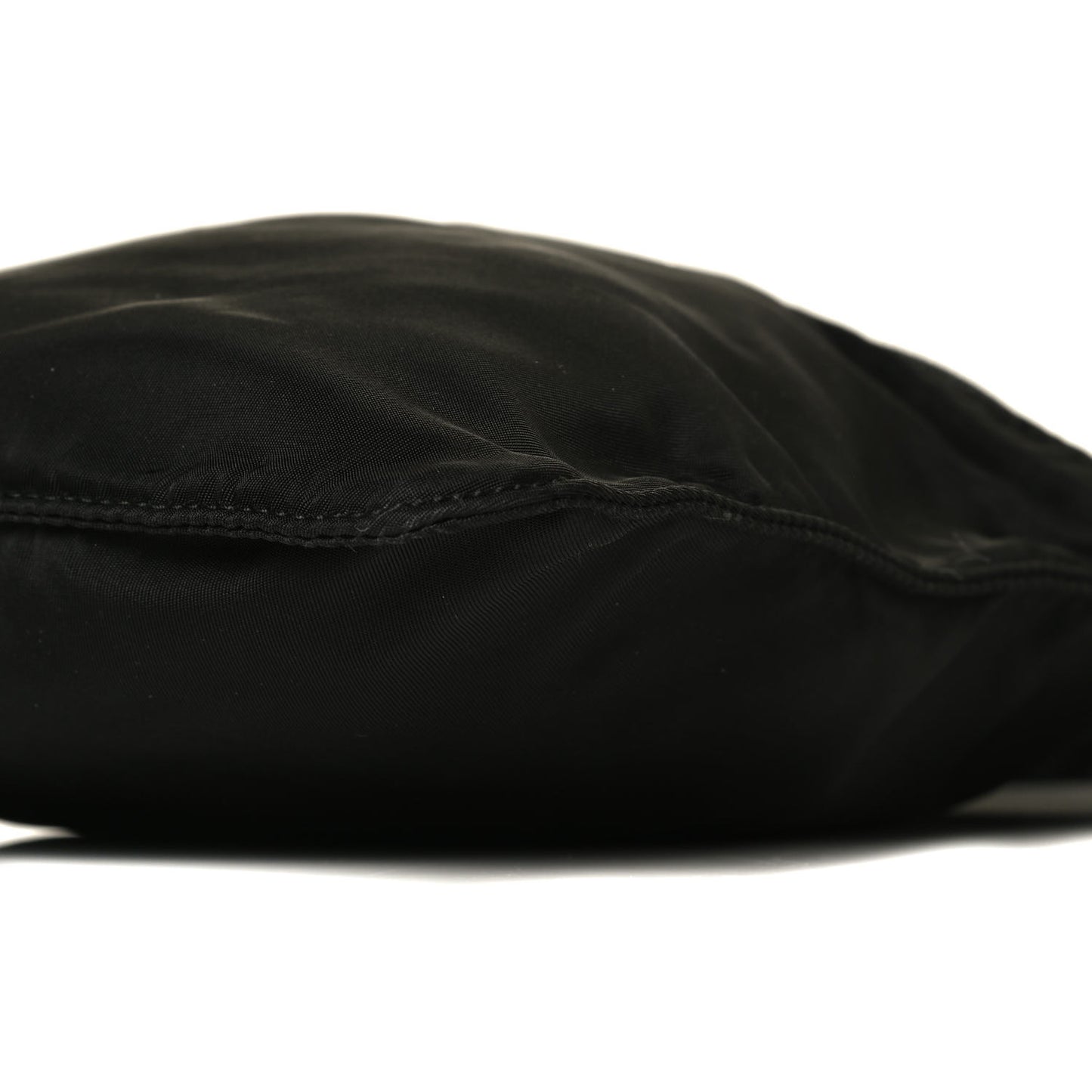 Tessuto Nylon Saffiano Flat Messenger Bag Black
