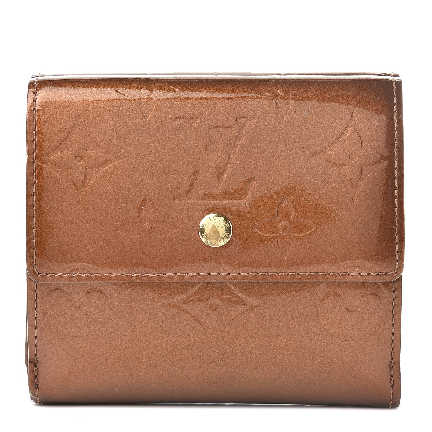 Louis Vuitton Vernis Elise Wallet Bronze 1 of 15