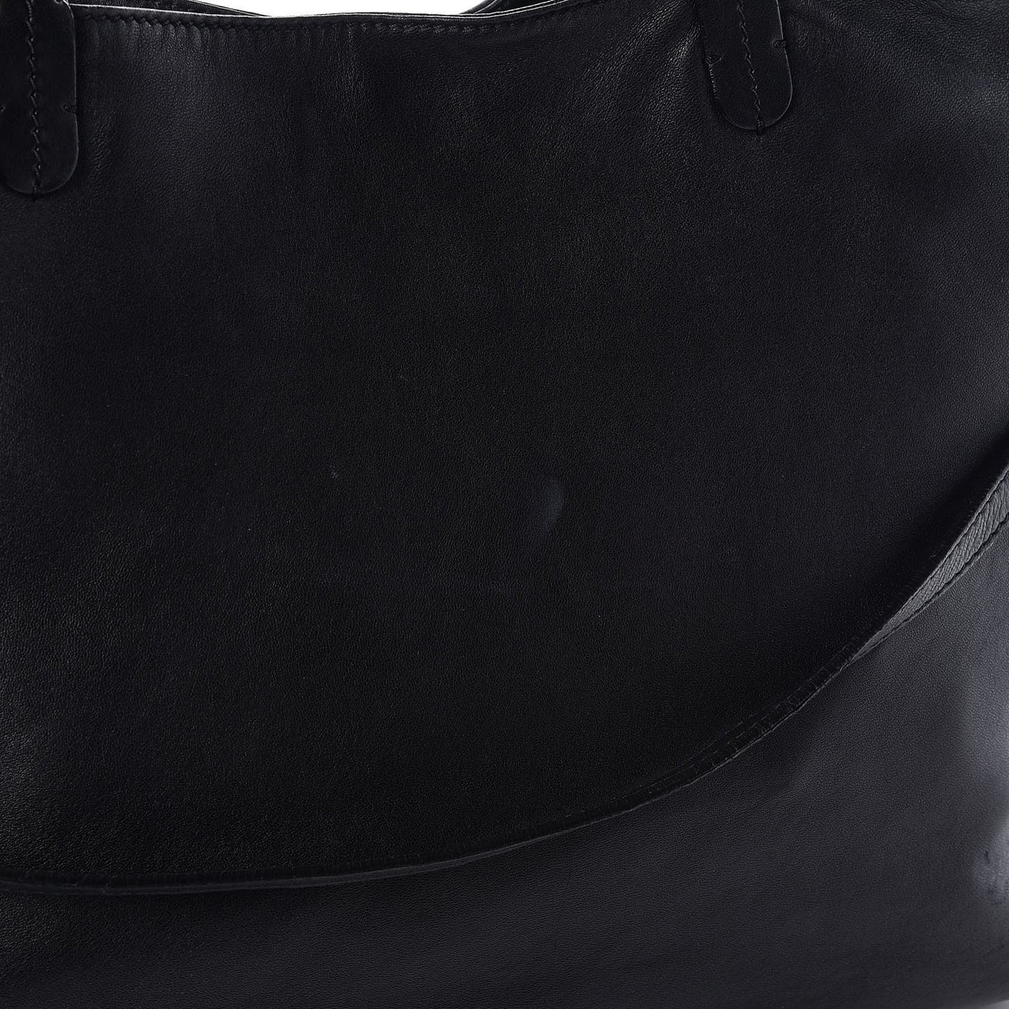 Nappa Studded Rosette Tote Black