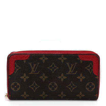 Louis Vuitton Monogram Retiro Zippy Wallet Cherry 1 of 13