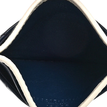 Gucci Vintage Effect Calfskin Matelasse Diagonal Torchon GG Marmont Card Holder Blue Agata Mystic White 5 of 6