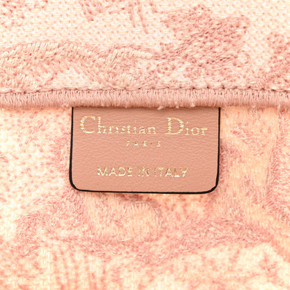Christian Dior Canvas Toile De Jouy Embroidered Medium Book Tote Pink 6 of 10