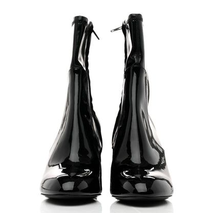 Louis Vuitton Patent Silhouette Ankle Boots 36.5 Black 2 of 8