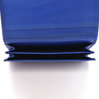 Balenciaga Agneau Arena Nappa Glover Flap Card Case Bleu Cobalt 5 of 8