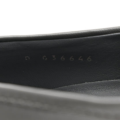 Chanel Lambskin Quilted CC Turnlock Loafers 36.5 Grey 7 of 9