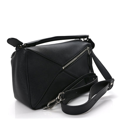 Loewe Calfskin Medium Puzzle Bag Black 3 of 8