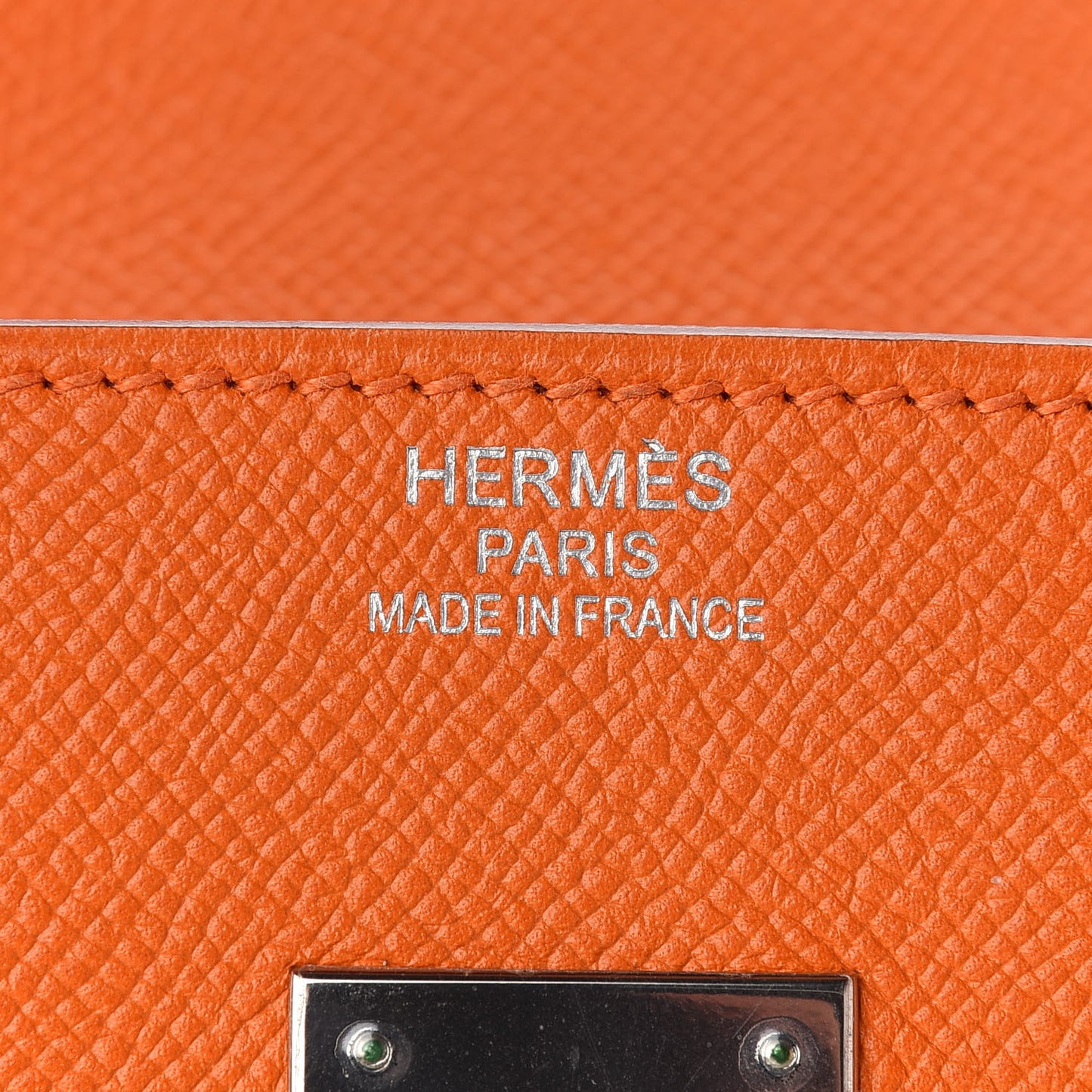 Epsom Birkin 35 Orange