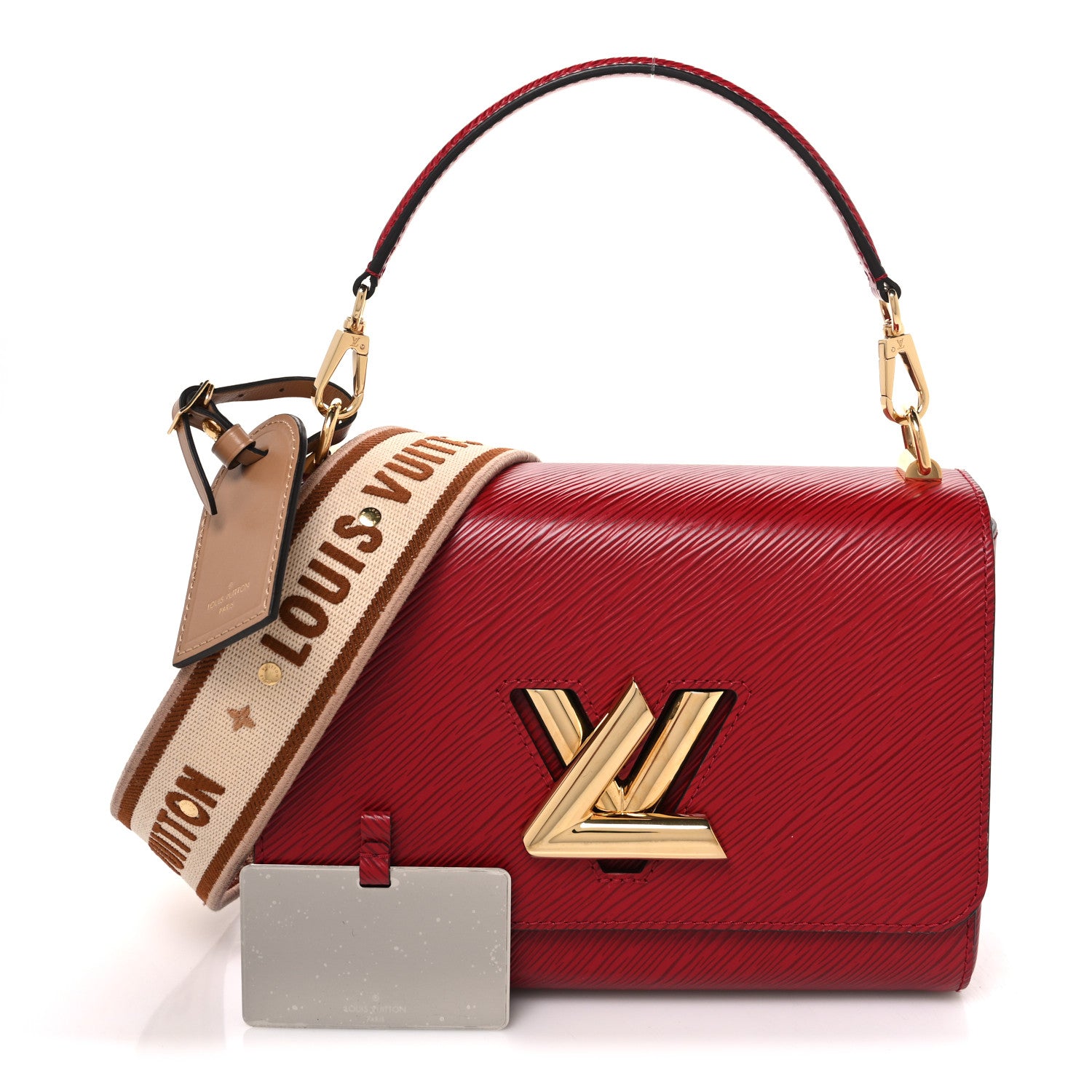 Louis Vuitton Epi Twist Shoulder Bag MM Rouge 2 of 10