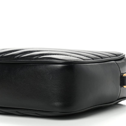 Saint Laurent Calfskin Matelasse Monogram Lou Camera Bag Black 9 of 9