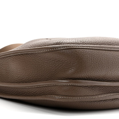 Hermes Taurillon Clemence Evelyne III PM Etoupe 7 of 9