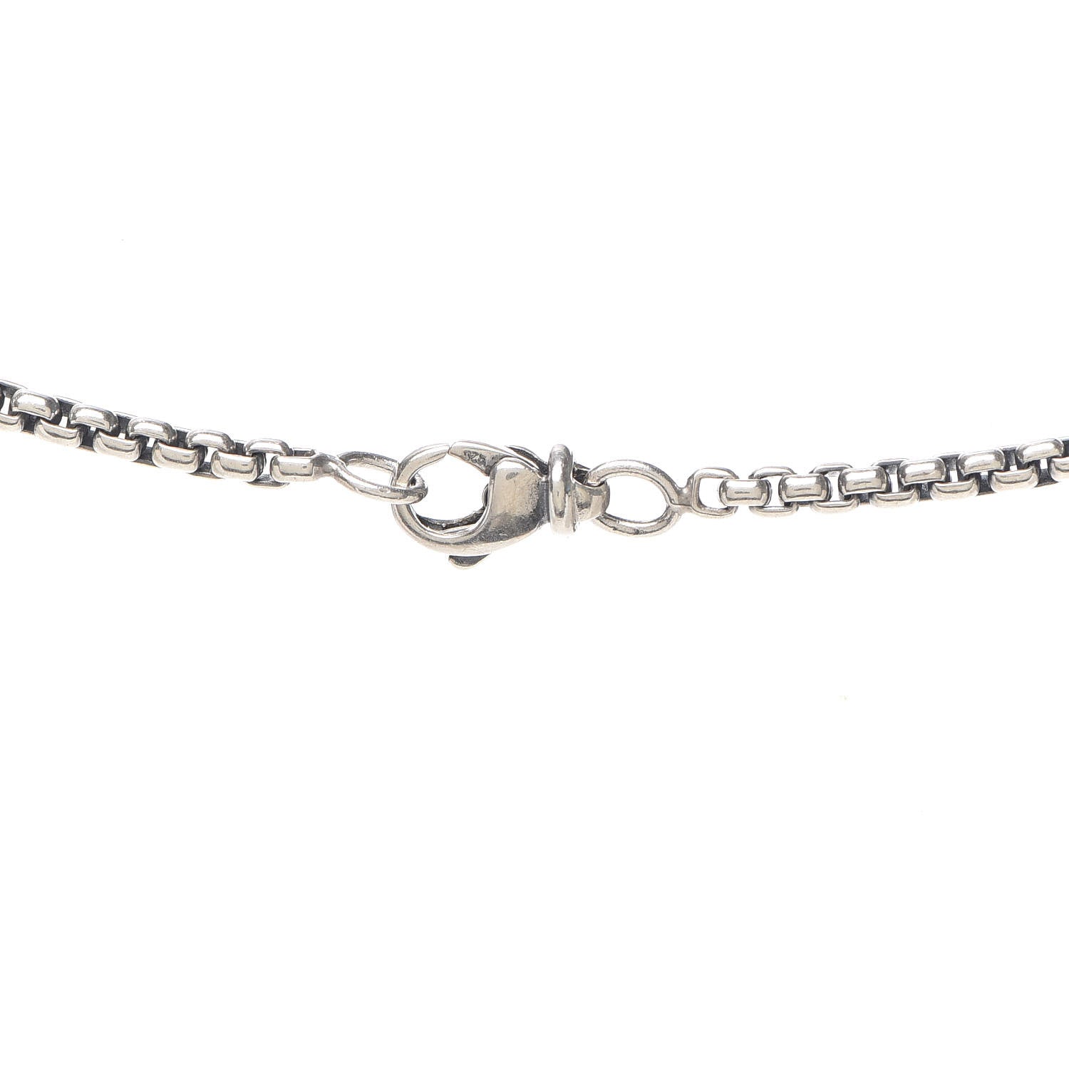 David Yurman Sterling Silver 14K Yellow Gold Blue Topaz 12mm Cookie Pendant Necklace 4 of 5