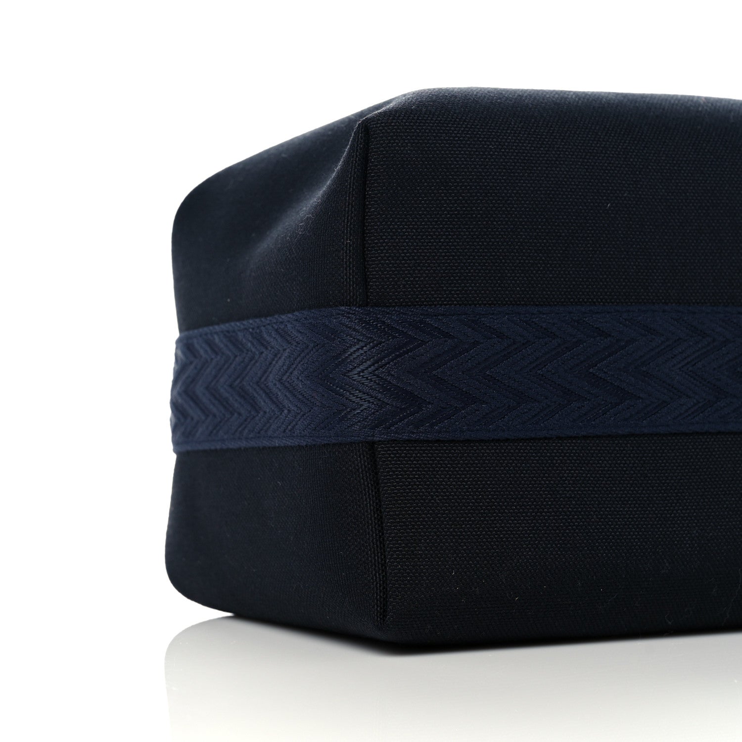 Hermes Canvas Large Bride-A-Brac Pouch Bleu Nuit 7 of 9