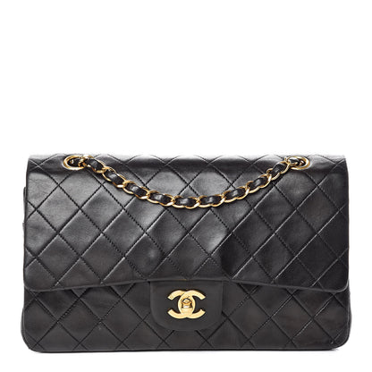 Chanel Lambskin Quilted Medium Double Flap Black 1 of 16