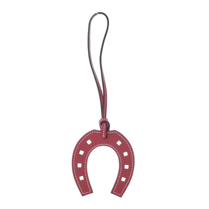 Hermes Swift Paddock Horseshoe Bag Charm Sanguine 1 of 4